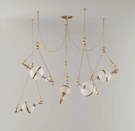 Suspensions - Saturn Suspension Lamp Handmade by Creativemary - CREATIVEMARY