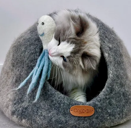Accessoires animaux - Jouets pour chats et chiens en laine feutrée faits main. - COCOON PARIS