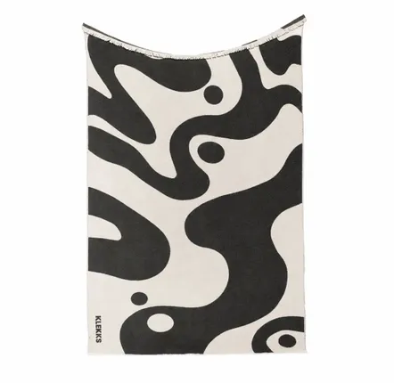 Plaids - Plaid en coton noir et blanc - KLEKKS NO. 8 - KLEKKS