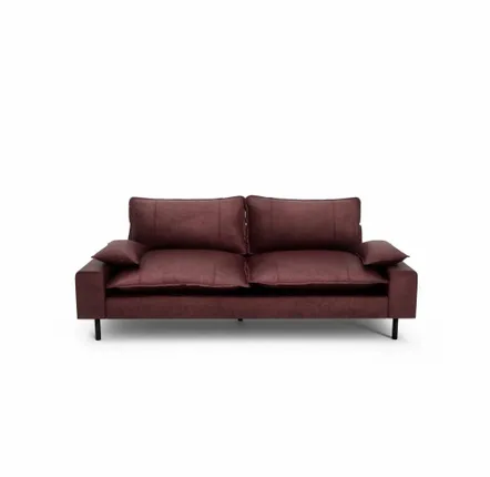 Sofas for hospitalities & contracts - 2-Seater Sofa AVENTINE - Burgundy - CITY SOFA
