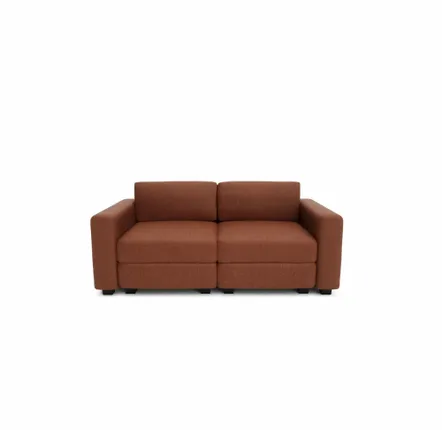 Sofas for hospitalities & contracts - 2-Seater Modular Sofa GRACIA - Terracotta - CITY SOFA