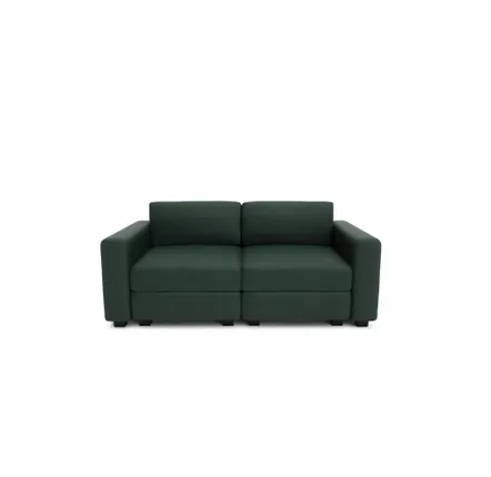 Sofas for hospitalities & contracts - 2-Seater Modular Sofa GRACIA - Green - CITY SOFA