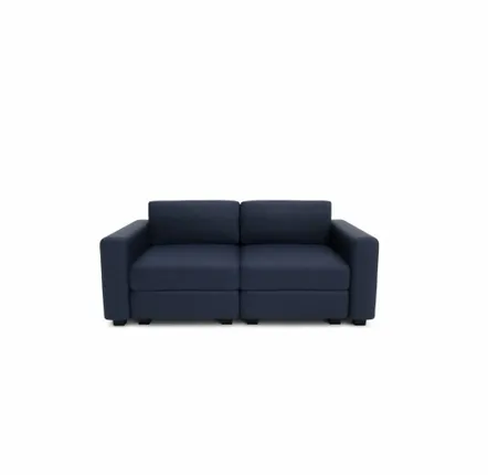 Sofas for hospitalities & contracts - 2-Seater Modular Sofa GRACIA - Dark Blue - CITY SOFA