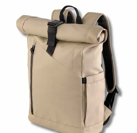 Travel accessories - URBAN SAND ROLL TOP COMPACT backpack - TROIKA GERMANY