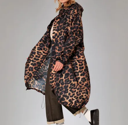 Prêt-à-porter - Manteau léopard foncé - RAINKISS