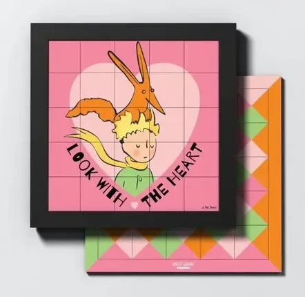Objets de décoration - UNITED SQUARE POSTER LE PETIT PRINCE N4-LOOK WITH THE HEART - UNITED SQUARE POSTER