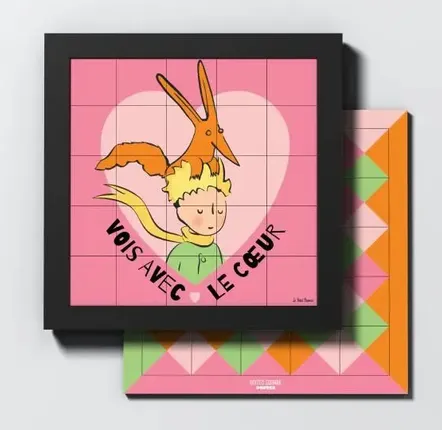 Objets de décoration - UNITED SQUARE POSTER LE PETIT PRINCE N5-VOIS AVEC LE COEUR - UNITED SQUARE POSTER
