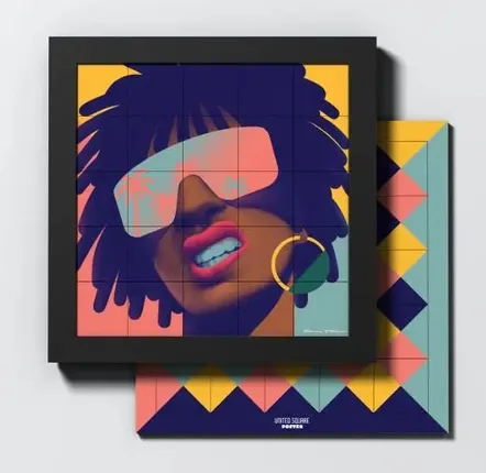 Objets de décoration - UNITED SQUARE POSTER SAMY HALIM N1-KELI - UNITED SQUARE POSTER