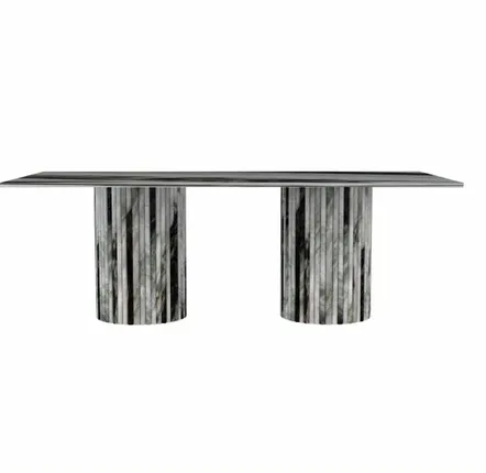 Tables de jardin - Tables à manger - 220X110X75 cm - Jaspura - Marbre Panda - STONE VALLEY