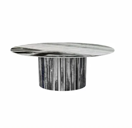 Lawn tables - Dining Tables -200X100X75 cm - Valleyra - Marbre Panda - STONE VALLEY
