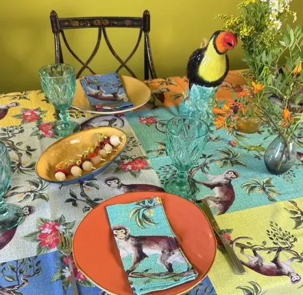 Linge de table textile - Nappe en forme de singe - ZOOH