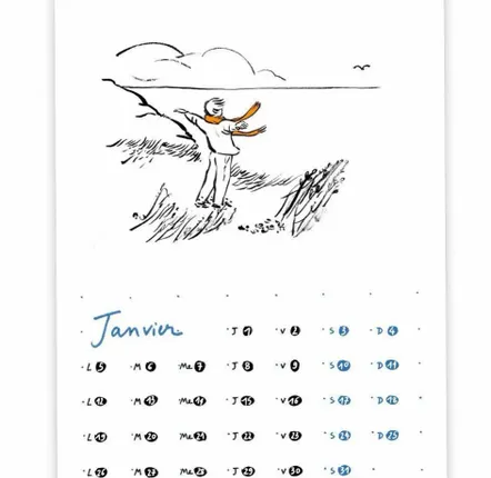 Organizer - 2026 calendar - At the beach - TABLE À CARTES