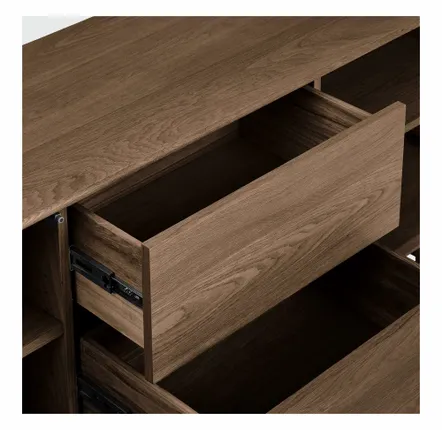 Buffets - Buffet Darwin, chêne, brun foncé, 180x45x75 cm - HOUSE NORDIC
