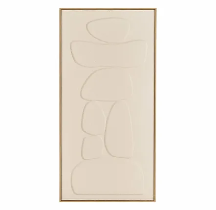 Art photos - Victoria Relief wall decoration, beige, No.2, 60x120 cm - HOUSE NORDIC