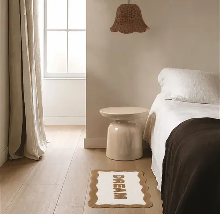 Design carpets - Dream Wavy beige cotton rug - OPJET PARIS