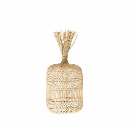 Floor lamps - The Dumpling Floor Lamp - Pendant - Natural - S - BAZAR BIZAR LIVING