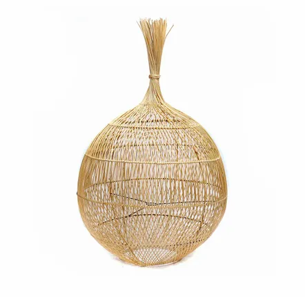 Floor lamps - The Wonton Floor Lamp - Pendant - Natural - BAZAR BIZAR LIVING