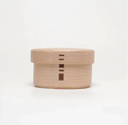 Assiettes au quotidien - Boîte à bento Omusubi - JAPAN WOOD X CRAFTSMANSHIP