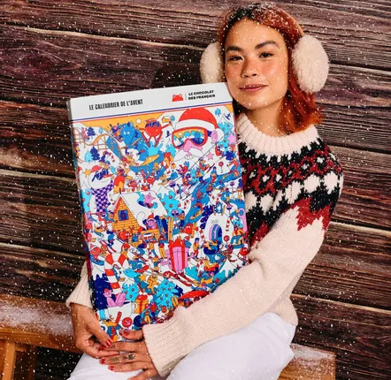 Chocolat - Le Calendrier de l'Avent \ « Noël au ski - LE CHOCOLAT DES FRANCAIS