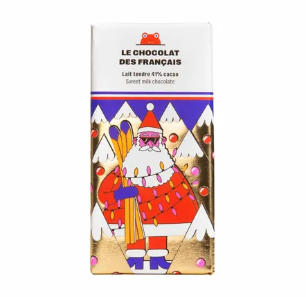 Chocolat - Tablette chocolat au lait tendre 41% cacao - bio - LE CHOCOLAT DES FRANCAIS