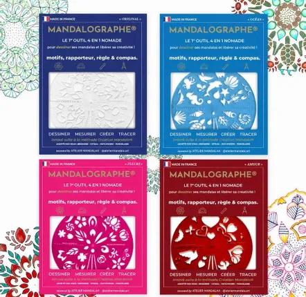 Children's arts and crafts - Mandalograph® — 4-in-1 nomad tool to create mandalas - ATELIER MANDALA