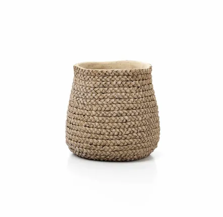 Flower pots - The Fake Braided Planter - Natural - L - BAZAR BIZAR LIVING