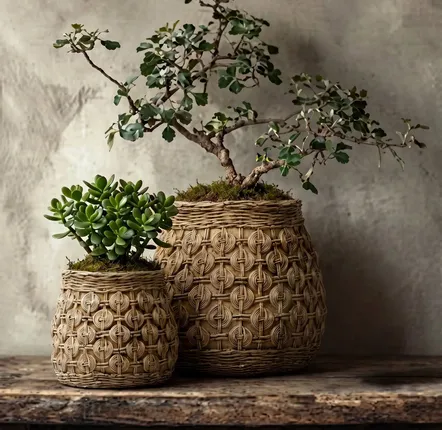 Flower pots - The Knot Concrete Planter - L - BAZAR BIZAR LIVING