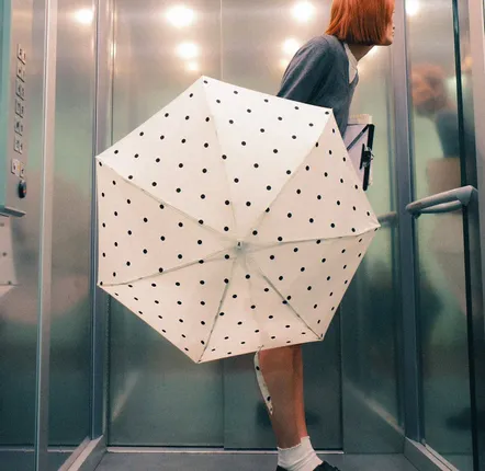 Travel accessories - Mini polka dot umbrella - Anny - ANATOLE