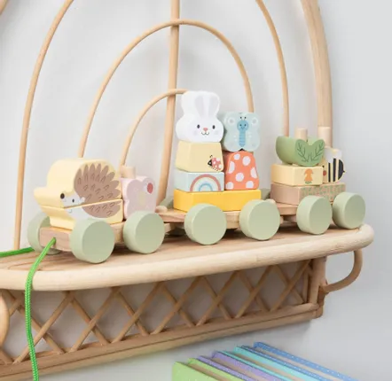 Children's games - Forest toy pull-along train - AMADEUS LES PETITS