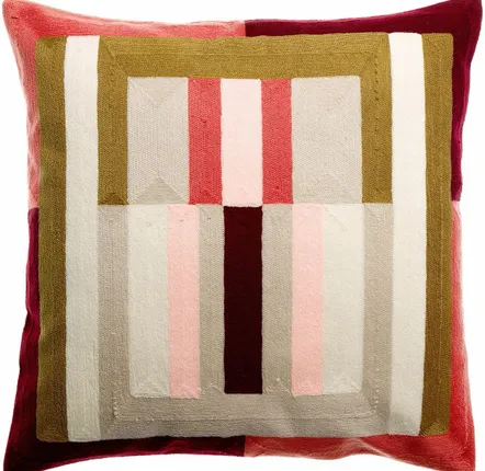Coussins - Coussin brodé Jason Mousse 45 x 45 - MAISON VIVARAISE - SDE VIVARAISE WINKLER
