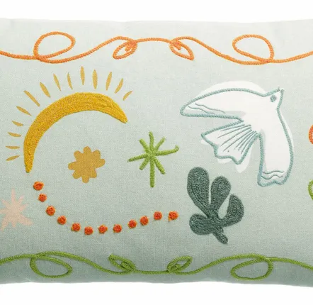 Coussins - Coussin brodé Anka Ciel 30 x 50 - MAISON VIVARAISE - SDE VIVARAISE WINKLER