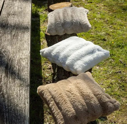 Coussins - Coussin Astrid Neige 45 x 45 - MAISON VIVARAISE - SDE VIVARAISE WINKLER