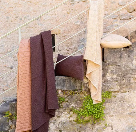 Coussins - Coussin recyclé Maia Ébène 30 x 50 - MAISON VIVARAISE - SDE VIVARAISE WINKLER