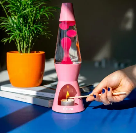 Lampes de bureau  - Lampe à lave Tea Light - FISURA