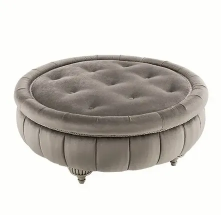 Repose-pieds - POUF ROND FIRST LADY - SIWA SOFT STYLE HOME