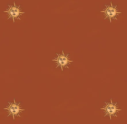 Wallpaper - Classic Red Sun - DEKORNIK