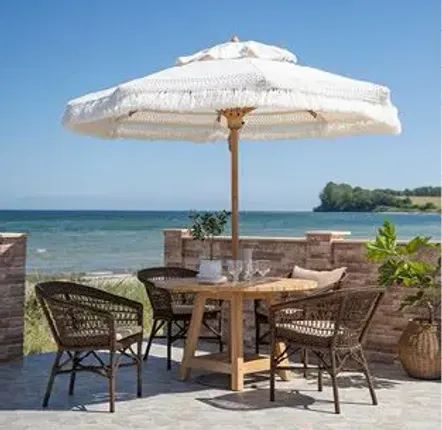 Parasols - Parasol en teck Sienna - SIKA-DESIGN