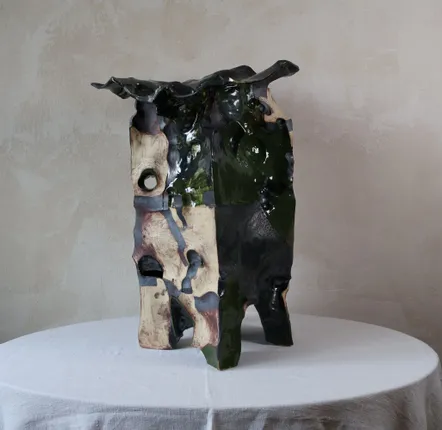 Ceramic - Sculpted Ceramic Vase - WOJCIECH DZIENNIAK ART
