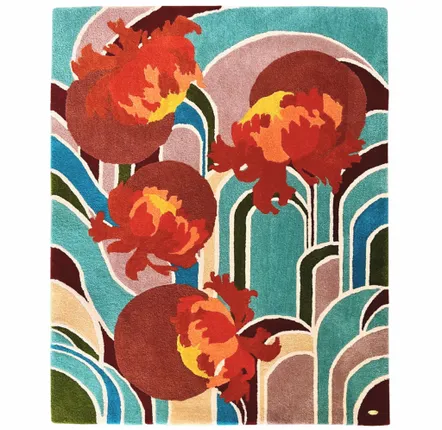 Tapis - Tapis contemporain artistique — PIÈCE UNIQUE — SPRING 1920. - ATELIER SAGRADO