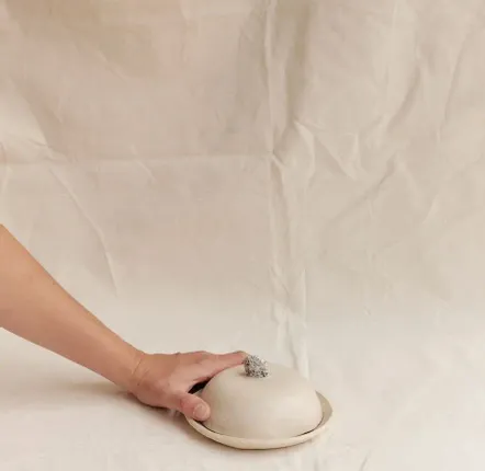 Ceramic - Gems — Sculptural object / Stoneware box, granite, glaze - VALENTINE BENOIST CERAMICS