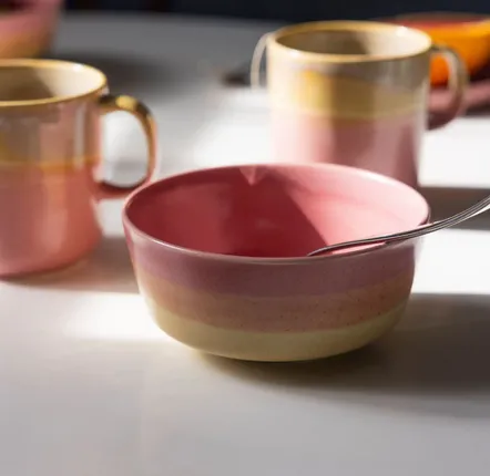 Bowls - Tuntu Bowl Beige Pink 0,5 l - PENTIK