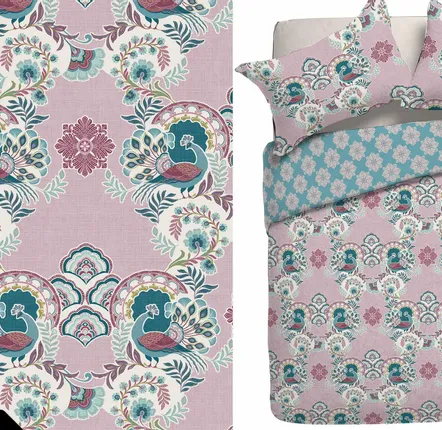 Linge de lit - Peacock Damask - RACHEL CHILD DESIGNS