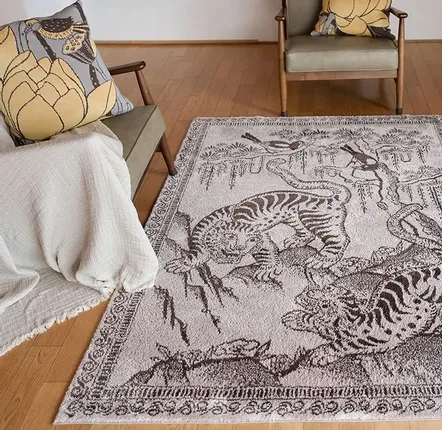 Tapis - Deux paires de tapis en forme de tigre et de pagpies - BON`EE(LIVING ART BRAND)