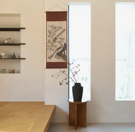 Poster - Flowers & birds Minhwa art wall scroll - BONEE(LIVING ART BRAND)