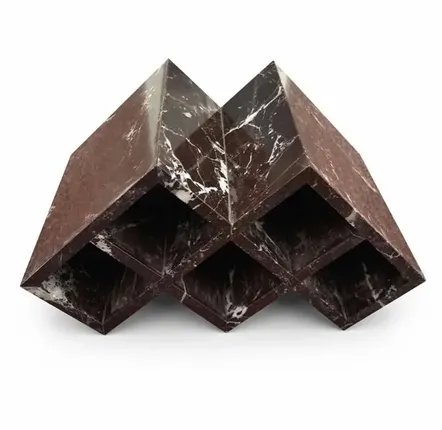 Objets design - Porte-bouteille de vin en marbre Rosso Levanto - SAGIT