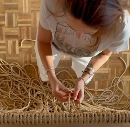 Tapestries - Suspended Macrame Wall Hanging Fondation Beige - NŒULUXE