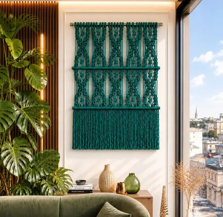 Tapestries - Macrame Wall Hanging Mili Green - NŒULUXE
