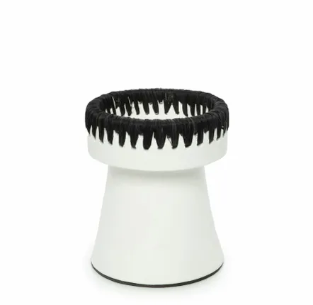 Candlesticks and candle holders - The Pretty Candle Holder - White Black - M - BAZAR BIZAR LIVING