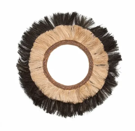 Miroirs - Le Miroir Blackout - Naturel Noir - M - BAZAR BIZAR LIVING