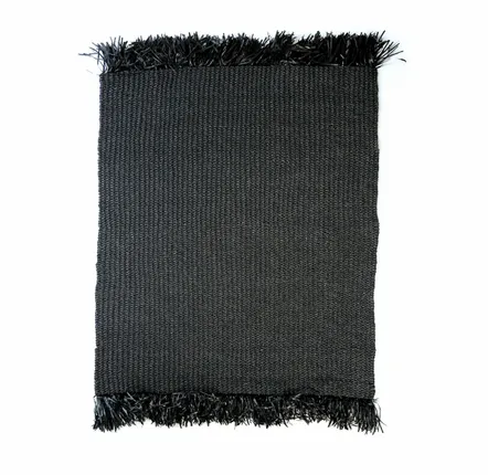 Tapis - Le Tapis Fringed - Noir - 180x240 - BAZAR BIZAR LIVING